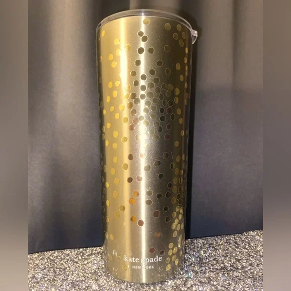 Kate Spade Confetti Gold Dots 24oz Tumbler - Picture 1 of 3